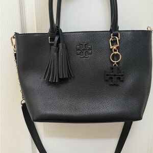 Genuine leather Tory Burch tote bag